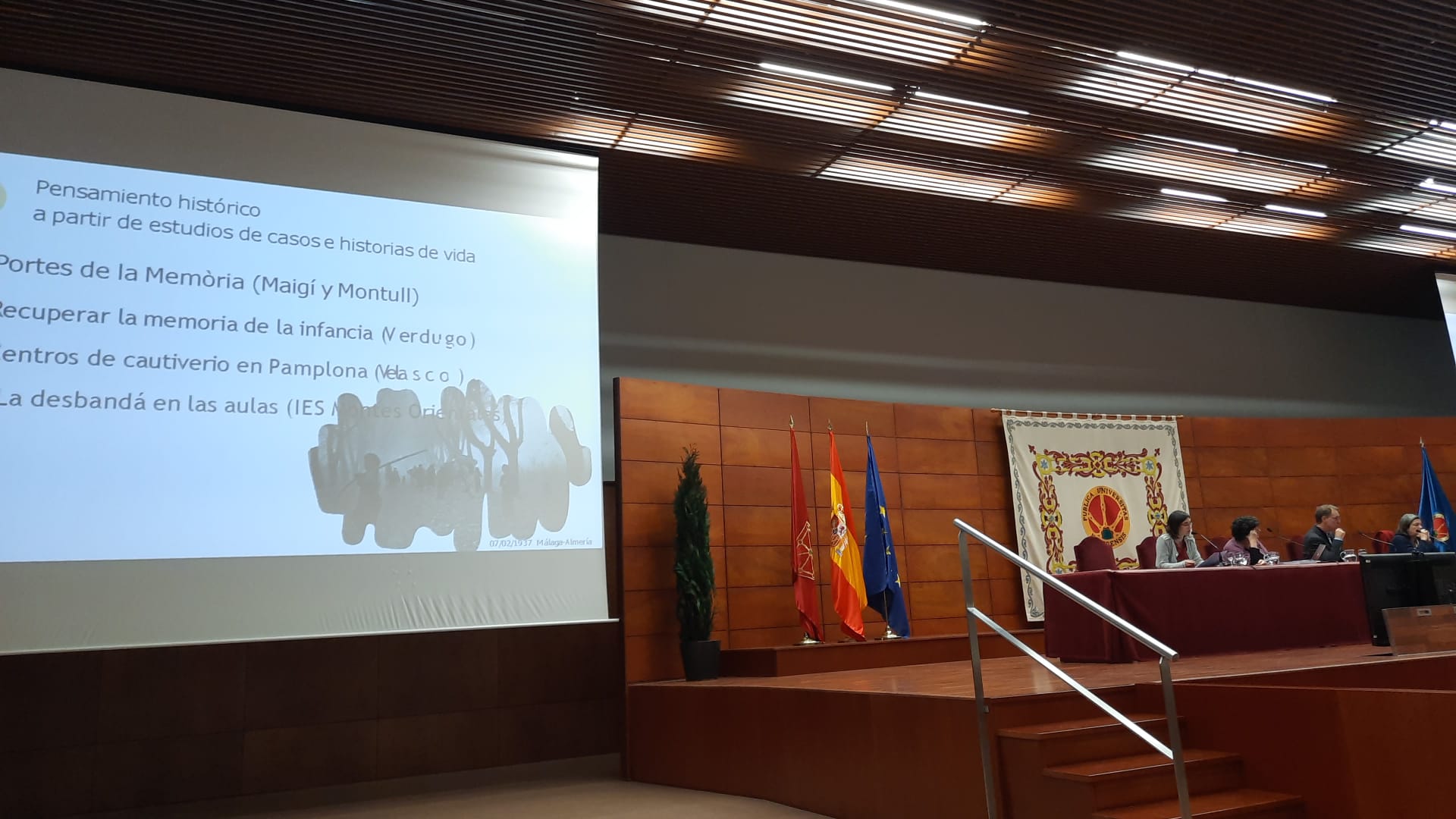 Participació al primer congrés internacional Historia con memoria en la educación