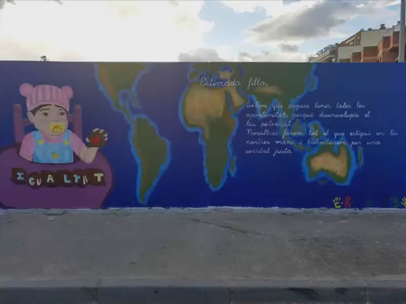 MURAL DENÚNCIA PER LA IGUALTAT DE GÈNERE