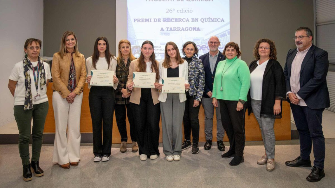Paula Denisa Bonchis Copil ha estat la guanyadora del primer premi de la 26a edició dels Premis de Recerca en Química de la URV i AEQT